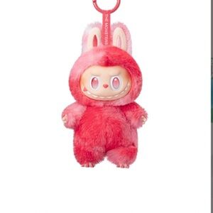 The Monsters “Love” Pink Plush Keychain